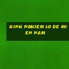 kinh nghiem lo de mien nam