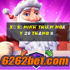 xổ số ninh thuận ngày 26 tháng 8