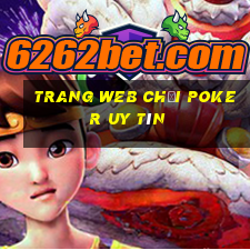 trang web chơi poker uy tín