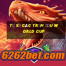 tỷ số các trận đấu world cup