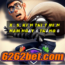 xổ số kiến thiết miền nam ngày 6 tháng 8