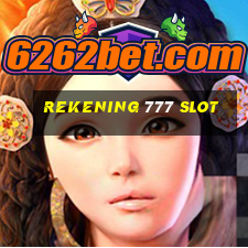 rekening 777 slot