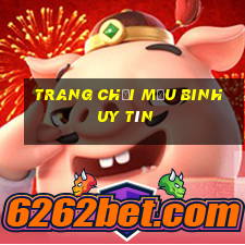 trang chơi Mậu Binh uy tín