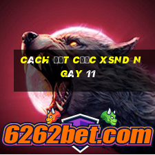 Cách đặt cược XSND ngày 11