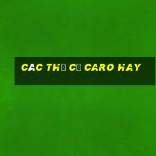 các thế cờ caro hay