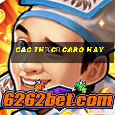 các thế cờ caro hay