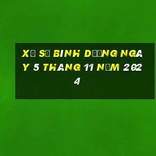 xổ số bình dương ngày 5 tháng 11 năm 2024