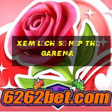 xem lịch sử nạp thẻ garena