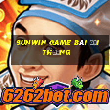 sunwin game bài đổi thưởng