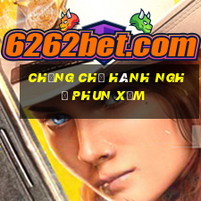 chứng chỉ hành nghề phun xăm