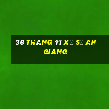 30 tháng 11 xổ số an giang