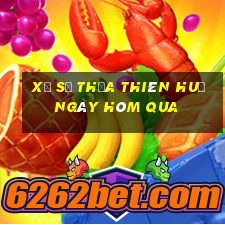 xổ số thừa thiên huế ngày hôm qua