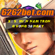 xổ số miền nam trong vòng 30 ngày