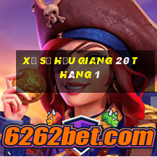 xổ số hậu giang 20 tháng 1