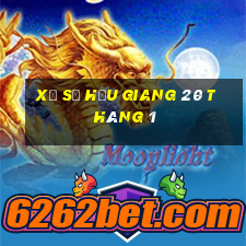 xổ số hậu giang 20 tháng 1