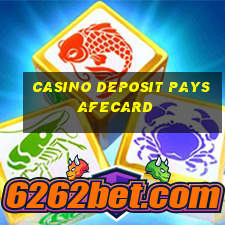 casino deposit paysafecard