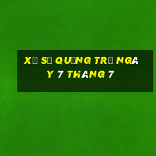 xổ số quảng trị ngày 7 tháng 7