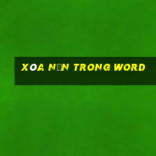 xóa nền trong word