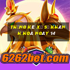 Thống kê Xổ Số khánh hoà ngày 14