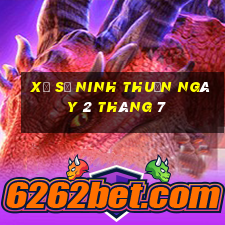 xổ số ninh thuận ngày 2 tháng 7