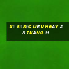 xổ số bạc liêu ngày 28 tháng 11