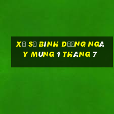 xổ số bình dương ngày mùng 1 tháng 7