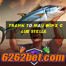 tranh tô màu winx club stella