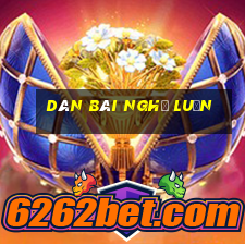 dàn bài nghị luận