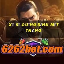 xổ số quảng bình một tháng