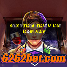 số xổ thừa thiên huế hôm nay