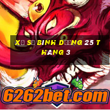 xổ số bình dương 25 tháng 3