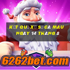 kết quả xổ số cà mau ngày 14 tháng 8