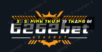 xổ số ninh thuận 19 tháng 04