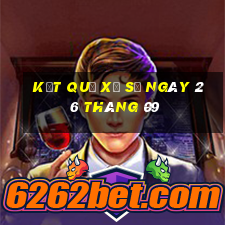 kết quả xổ số ngày 26 tháng 09