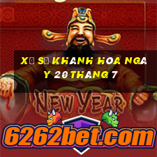 xổ số khánh hòa ngày 20 tháng 7