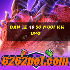 dan đe 10 so nuoi khung