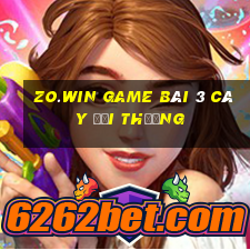 Zo.Win Game Bài 3 Cây Đổi Thưởng