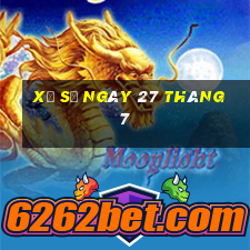 xổ số ngày 27 tháng 7