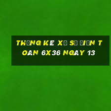 Thống kê Xổ Số điện toán 6x36 ngày 13