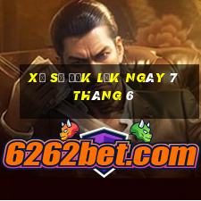 xổ số đắk lắk ngày 7 tháng 6