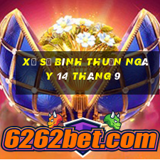 xổ số bình thuận ngày 14 tháng 9