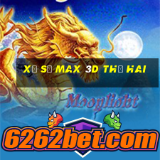 xổ số max 3d thứ hai