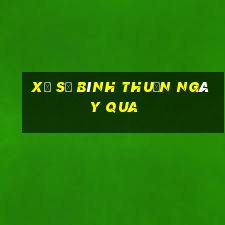 xổ số bình thuận ngày qua