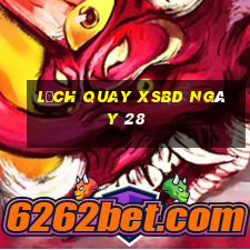 Lịch quay XSBD ngày 28