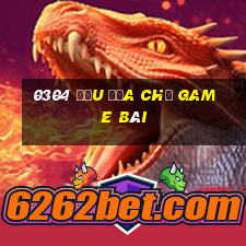 0304 Đấu địa chủ game bài