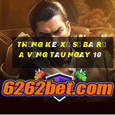 Thống kê Xổ Số Bà Rịa Vũng Tàu ngày 10