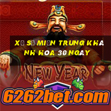 xổ số miền trung khánh hòa 30 ngày