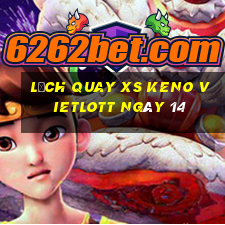 Lịch quay XS Keno Vietlott ngày 14