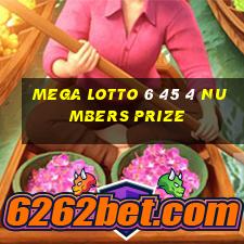 mega lotto 6 45 4 numbers prize