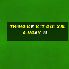 THỐNG KÊ KẾT QUẢ XSLA ngày 13